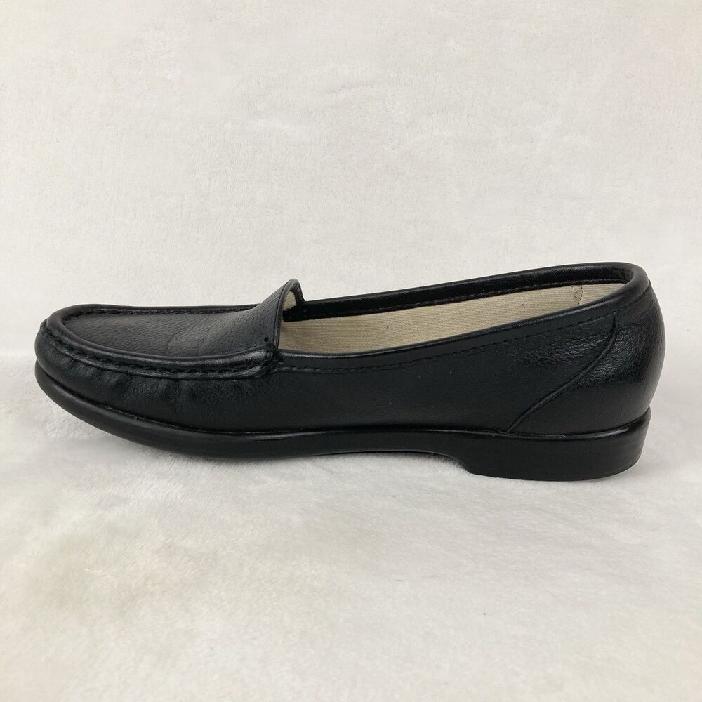 SAS Tripad Comfort Loafer Women’s 7.5 N Black Leather Pebbled Slip On Shoe - Picture 6 of 11